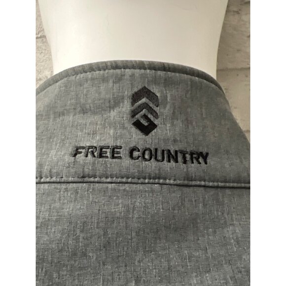 Free Country Men Gray Zip Front Softshell Jacket Size XXL (50-52) - Picture 12 of 16